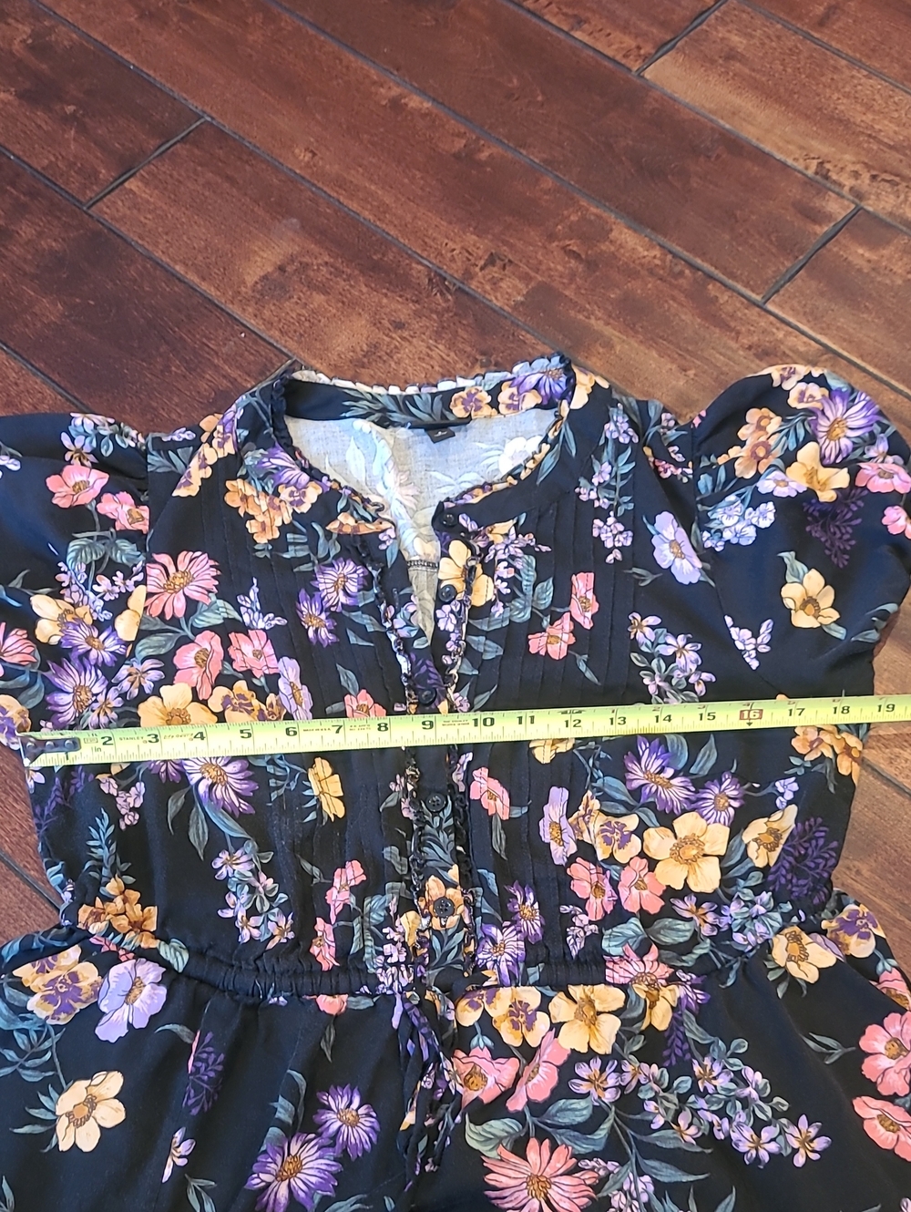 Torrid Black Floral Tie Maxi Dress Size 1 (1X) - Picture 9 of 14